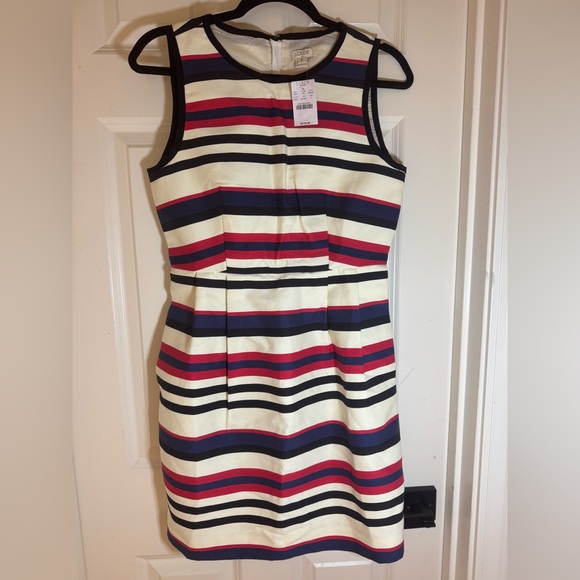 J Crew NWT Multicolor Stripe Dress, Size‎ 4 - Picture 4 of 8